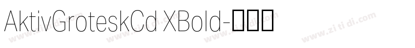AktivGroteskCd XBold字体转换